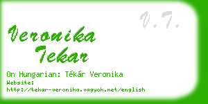 veronika tekar business card